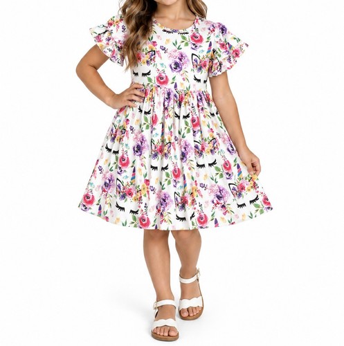 G33 girls 8 unicorn floral - girls,, 7/8