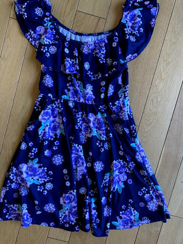 Justice girls floral - dress, w/