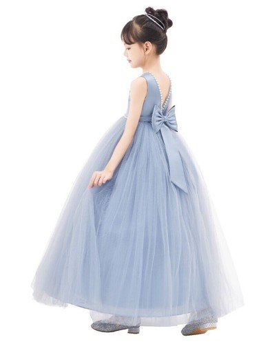 Back satin flower girl - girl, dress