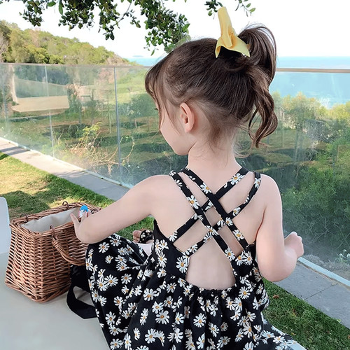 Girls daisy print sleeveless - girls,