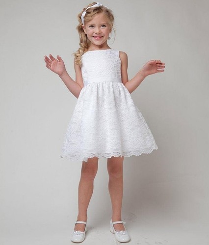 Flower girl sleeveless lace - sleeveless,