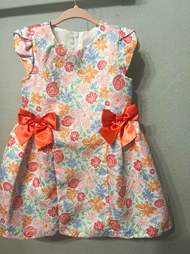 Girls floral fit flare dress - floral, &