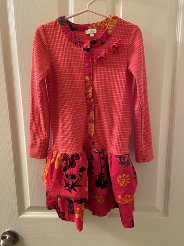 Top pink striped floral - top,