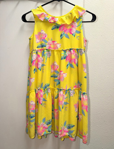 Girls yellow floral - girls, sundress