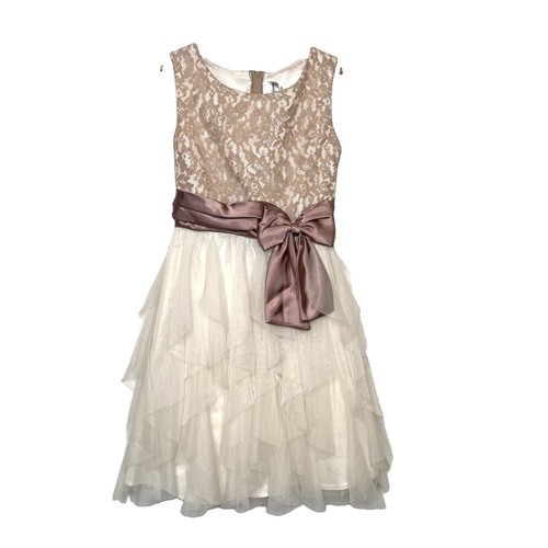 Rare editions girls taupe - girls, 12