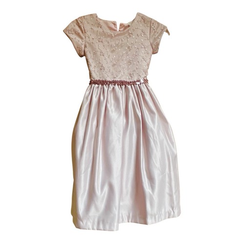 Girls pink formal dress - girls,