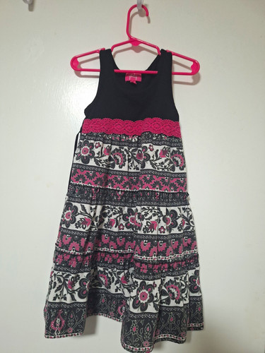 Pinky girls floral - girls, tiered