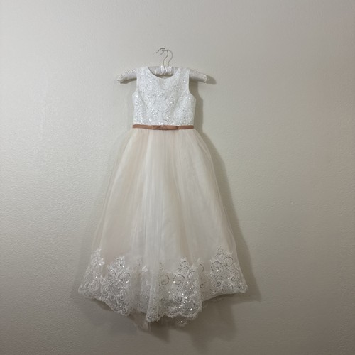 Girls white lace flower - lace, girl