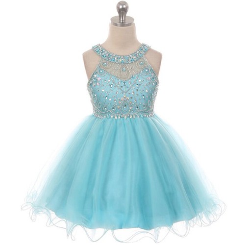Aqua size flower girl - flower,