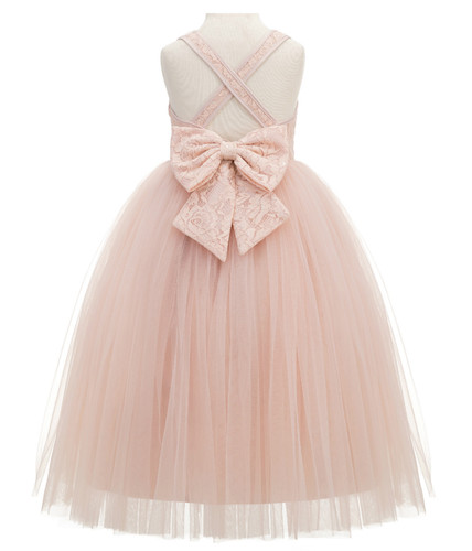 Lace flower girl dress - flower,
