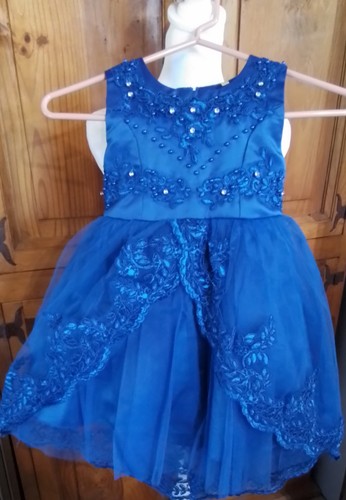 Royal blue flower girl - flower,