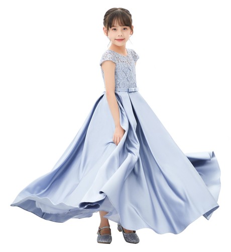 Satin flower girl dress - satin,