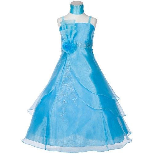 Turquoise size flower girl - turquoise,