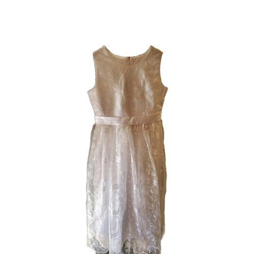 Elegant white lace tulle - white,
