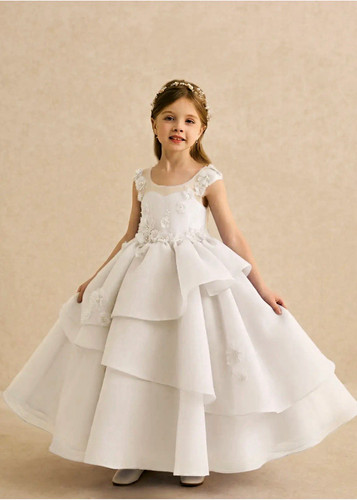 Mimie white flower girl - mimie,