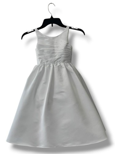 White flower girl dress - white, 3