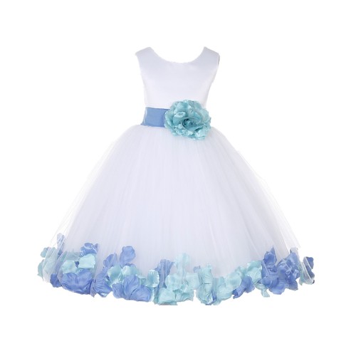 Wedding white tulle flower - white,