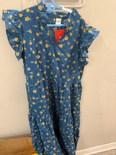 Girls blue floral - girls,