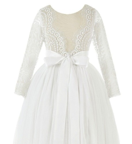 Back lace flower girl - flower,
